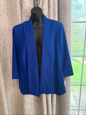 Kasper  Classic Women's Blazer Jacket in Royal Blue 18 -NWT